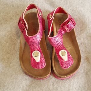 Rugged Bear pink girls sandals